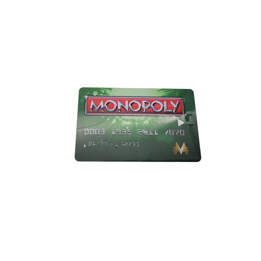 Set of 6 Monopoly Electronic Banking Replacement Cards 2011 Hasbro Bank Credit